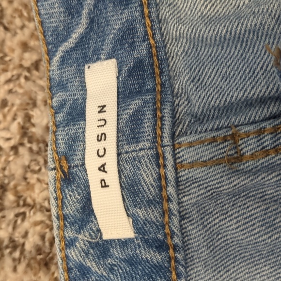 PacSun light blue straight leg high rise mom jeans - Picture 4 of 11